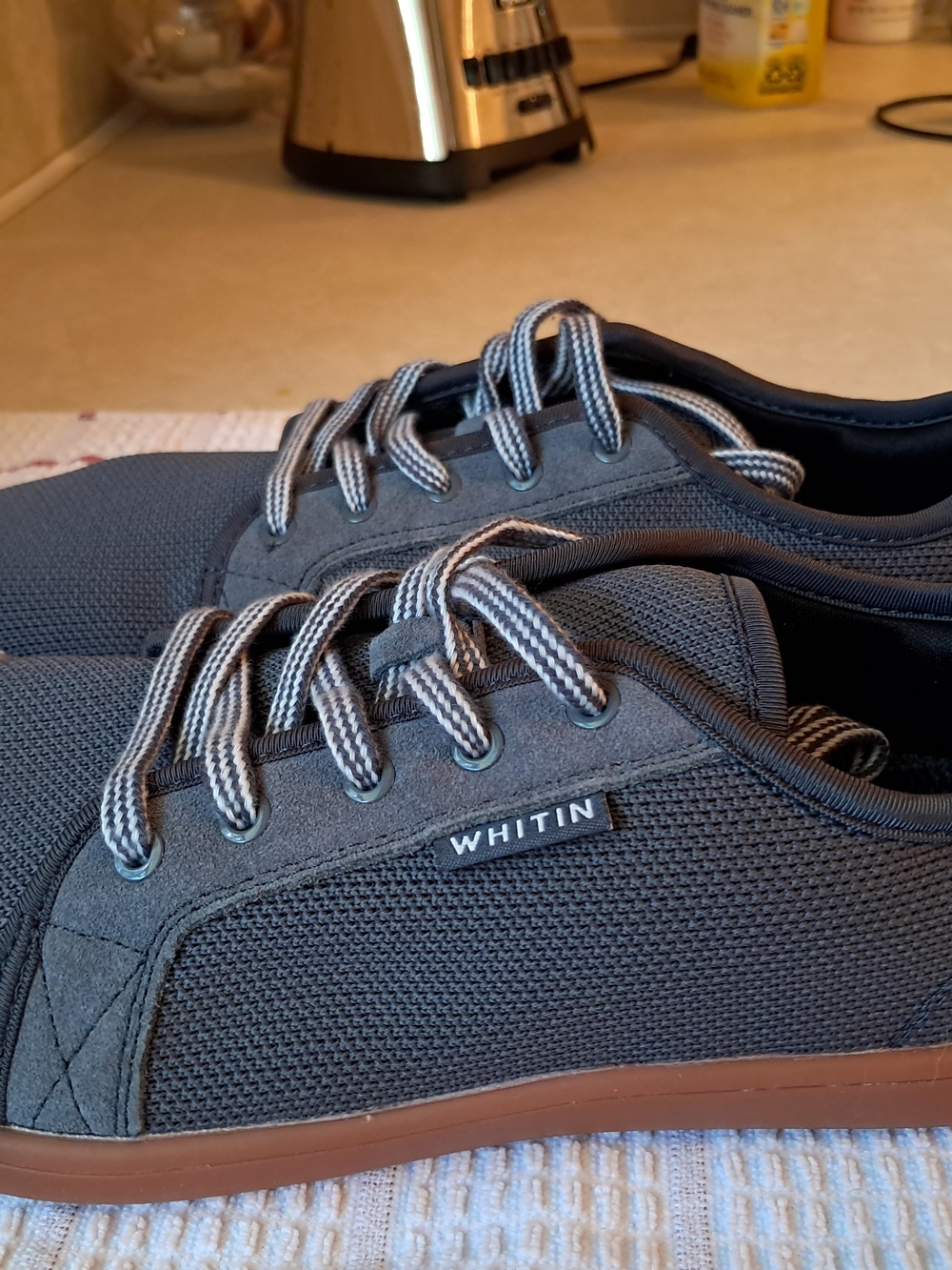 WHITIN W81 Barefoot Shoes Womens 10.5 Mens 9.5 Minimalist Sneakers Gray NWOB